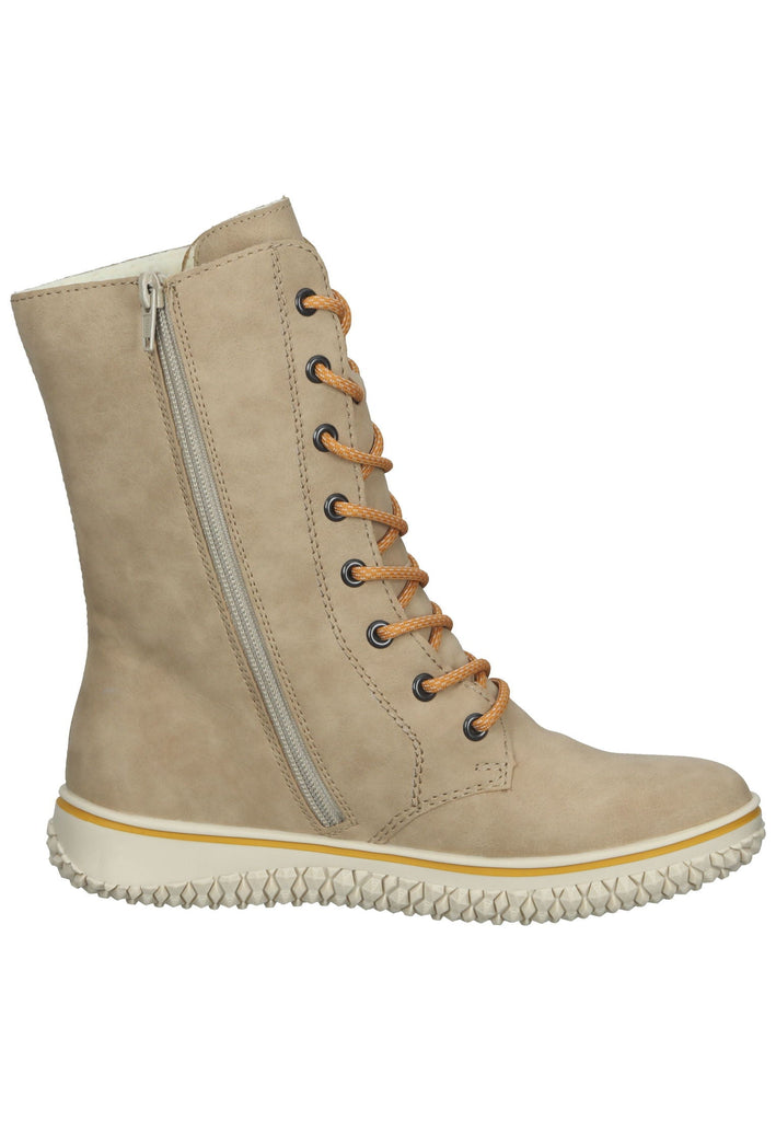 Rieker Stiefelette Lederimitat Beige Warmfutter