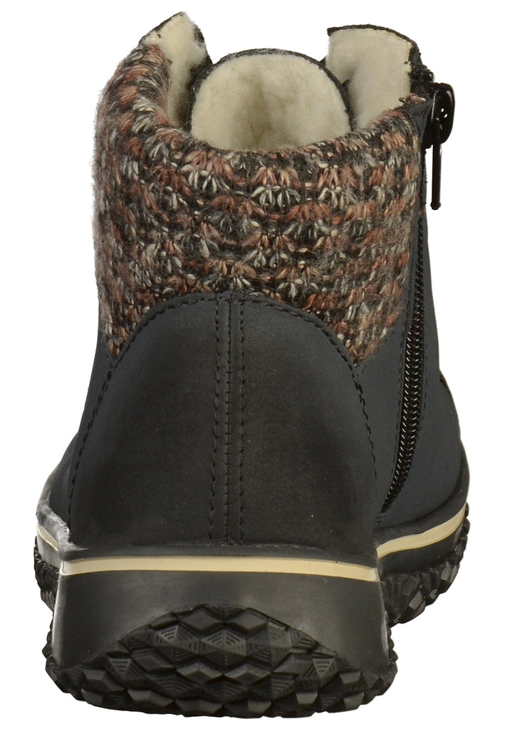 Rieker Stiefelette Lederimitat Blau