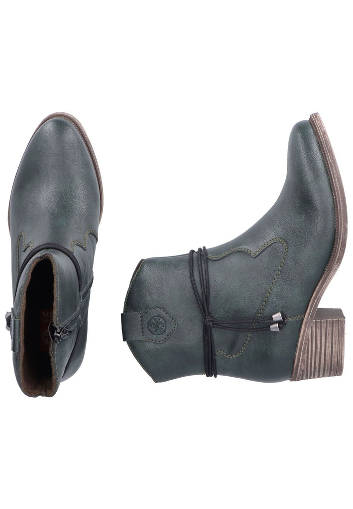 Rieker Stiefelette Lederimitat Blau Warmfutter