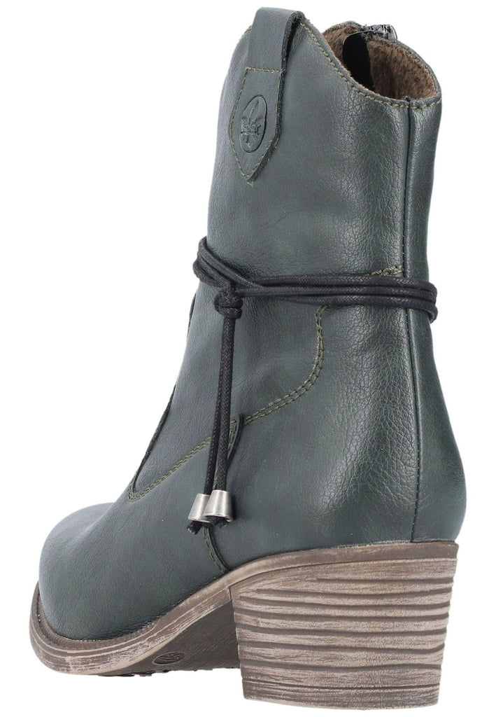 Rieker Stiefelette Lederimitat Blau Warmfutter