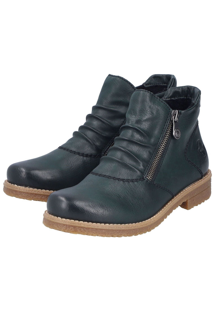 Rieker Stiefelette Lederimitat Blau Warmfutter