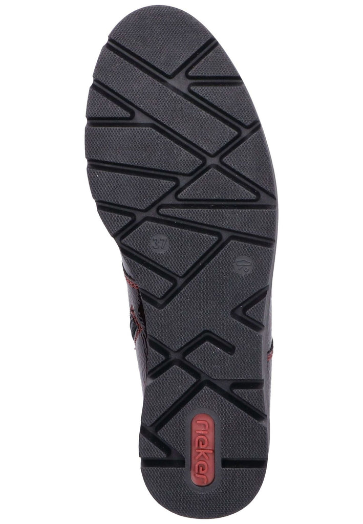 Rieker Stiefelette Lederimitat Bordeaux