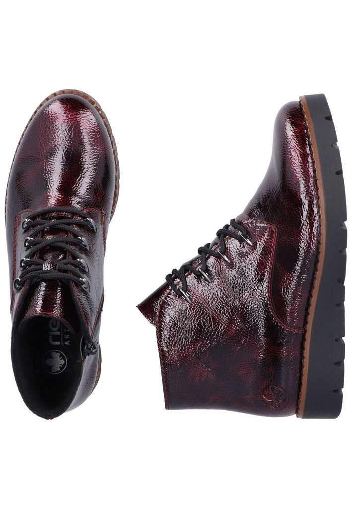 Rieker Stiefelette Lederimitat Bordeaux