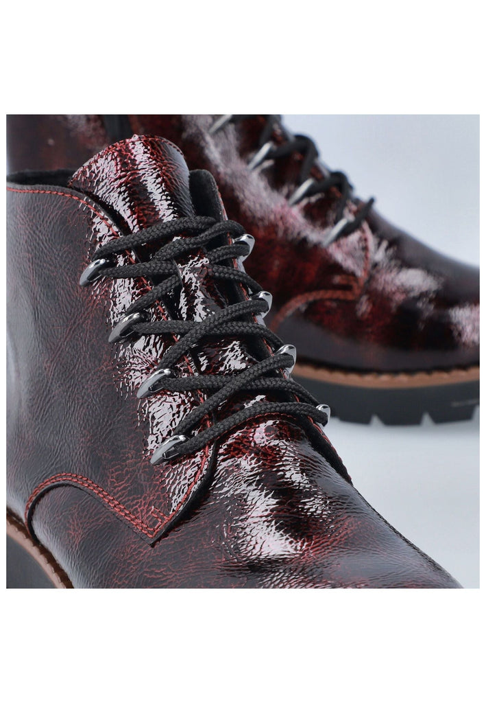 Rieker Stiefelette Lederimitat Bordeaux