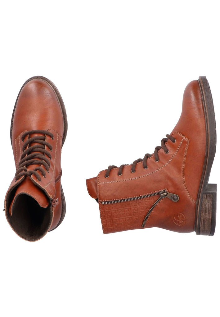 Rieker Stiefelette Lederimitat Brandy