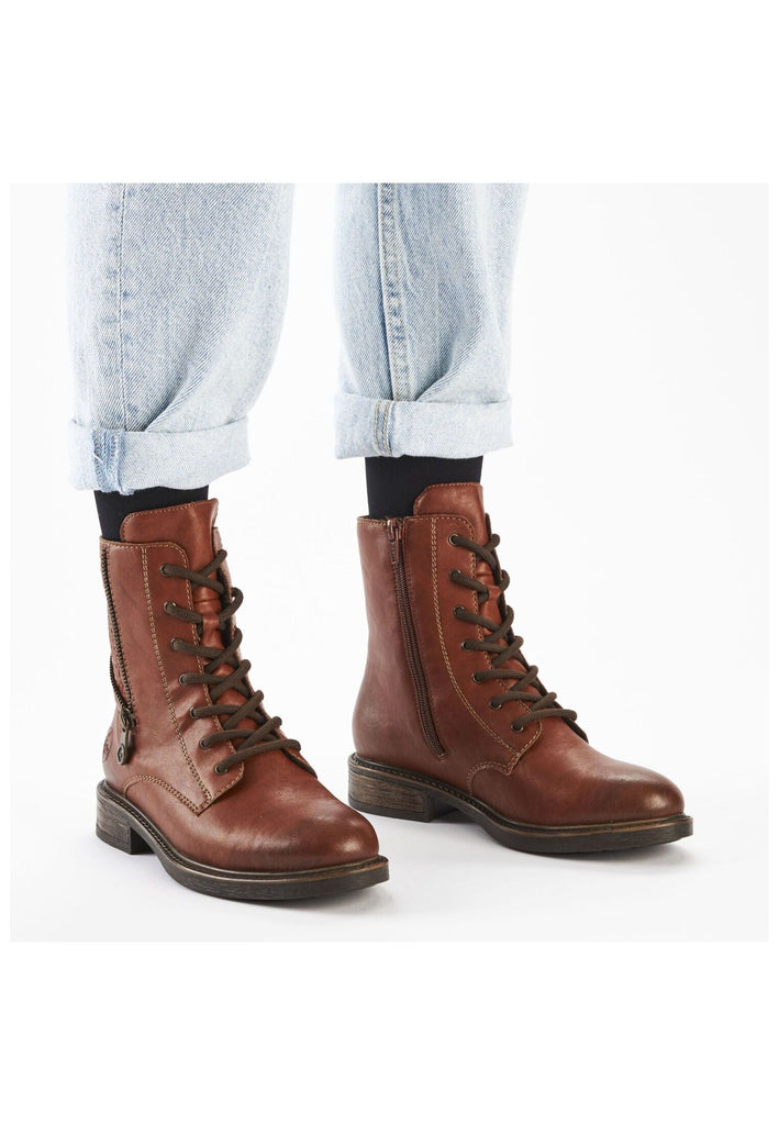 Rieker Stiefelette Lederimitat Brandy