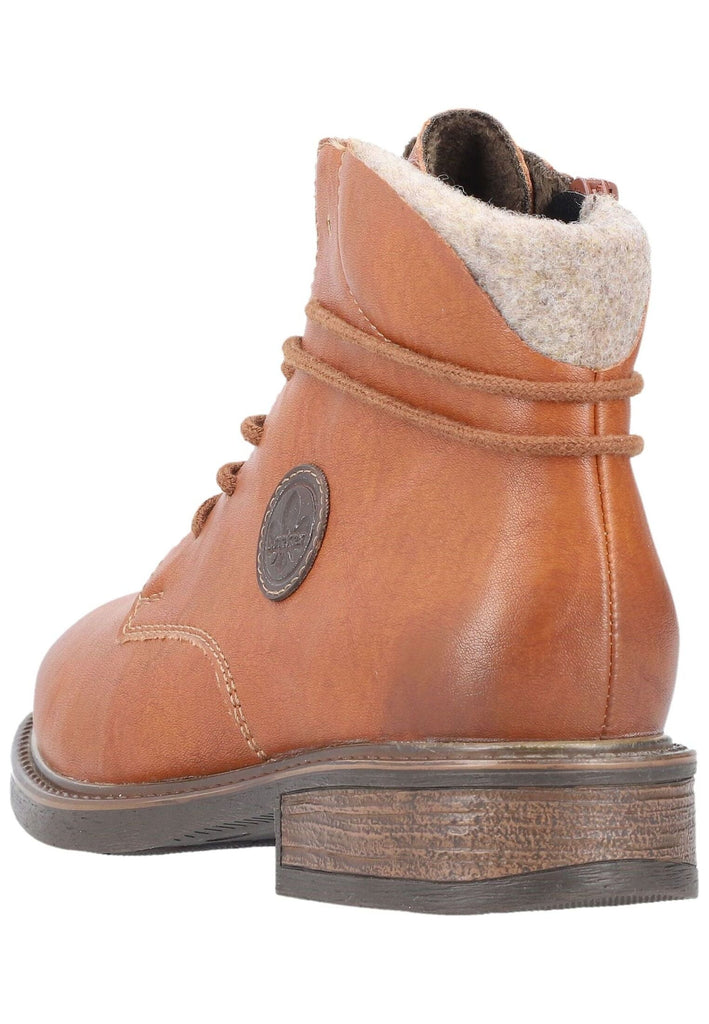 Rieker Stiefelette Lederimitat Braun