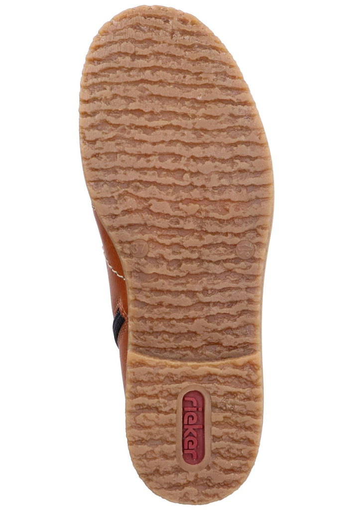 Rieker Stiefelette Lederimitat Braun