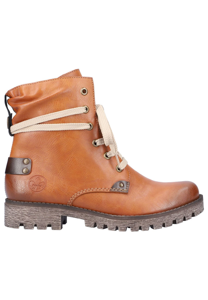 Rieker Stiefelette Lederimitat Braun