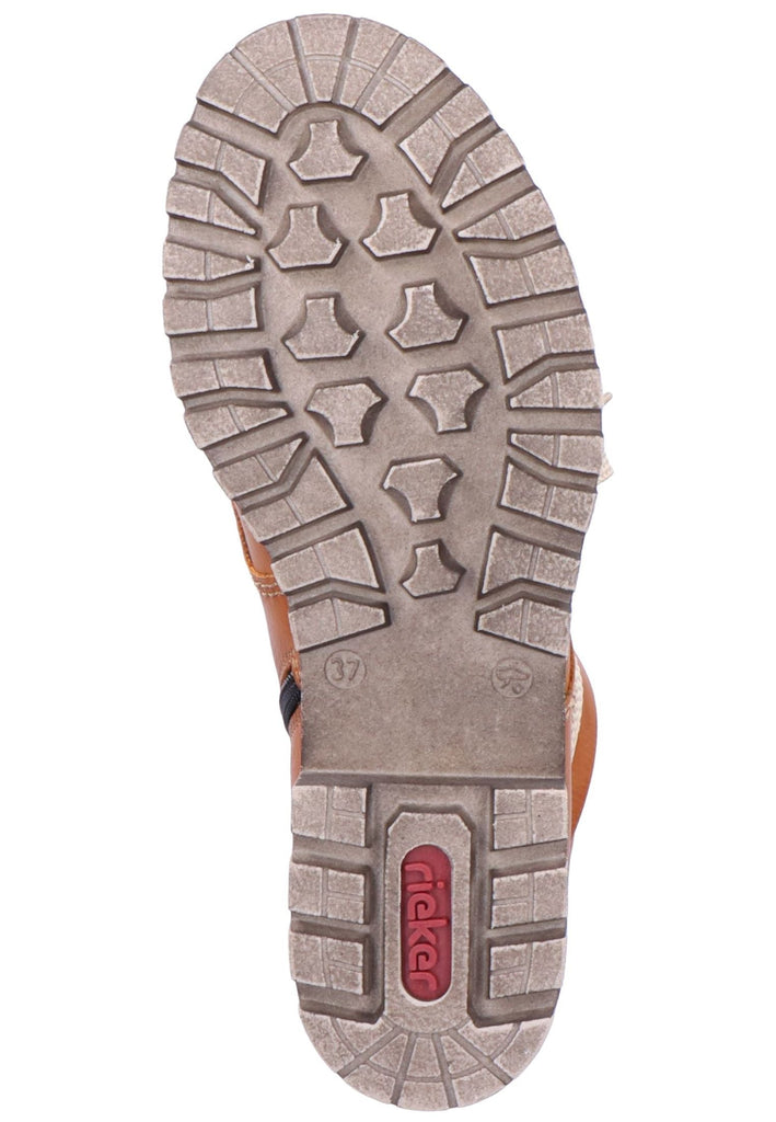 Rieker Stiefelette Lederimitat Braun
