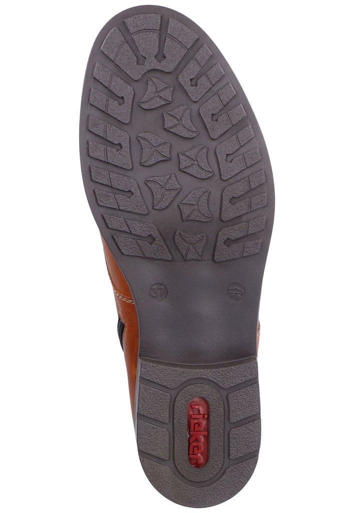 Rieker Stiefelette Lederimitat Braun
