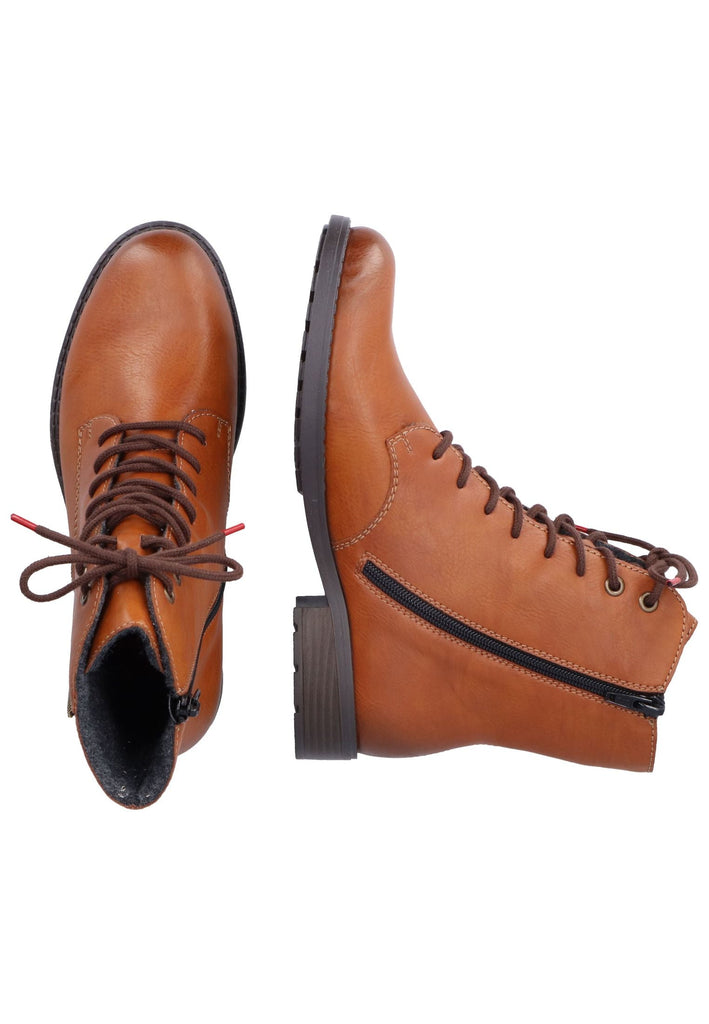 Rieker Stiefelette Lederimitat Braun