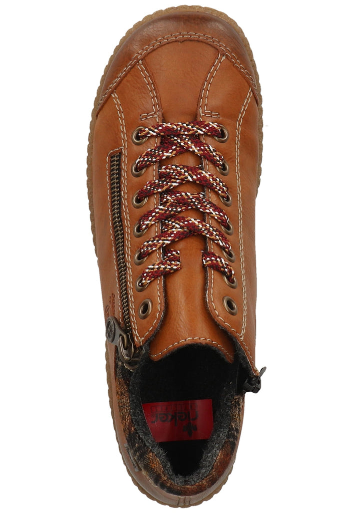 Rieker Stiefelette Lederimitat Braun