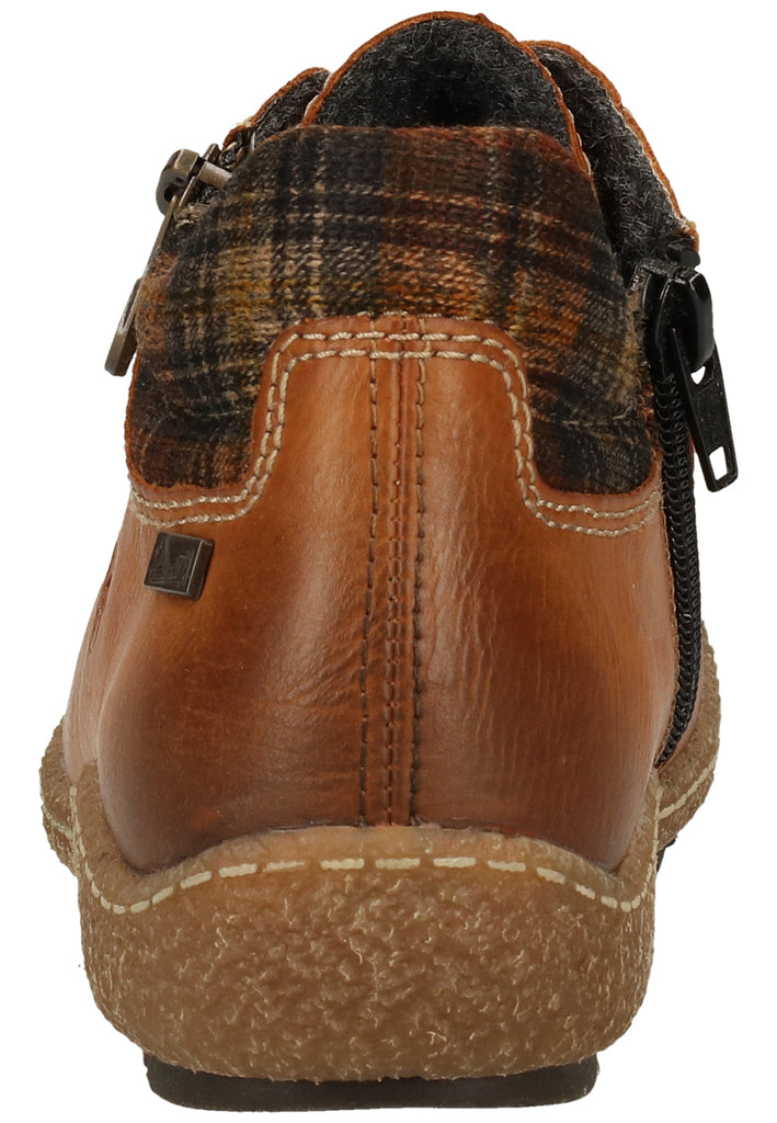 Rieker Stiefelette Lederimitat Braun