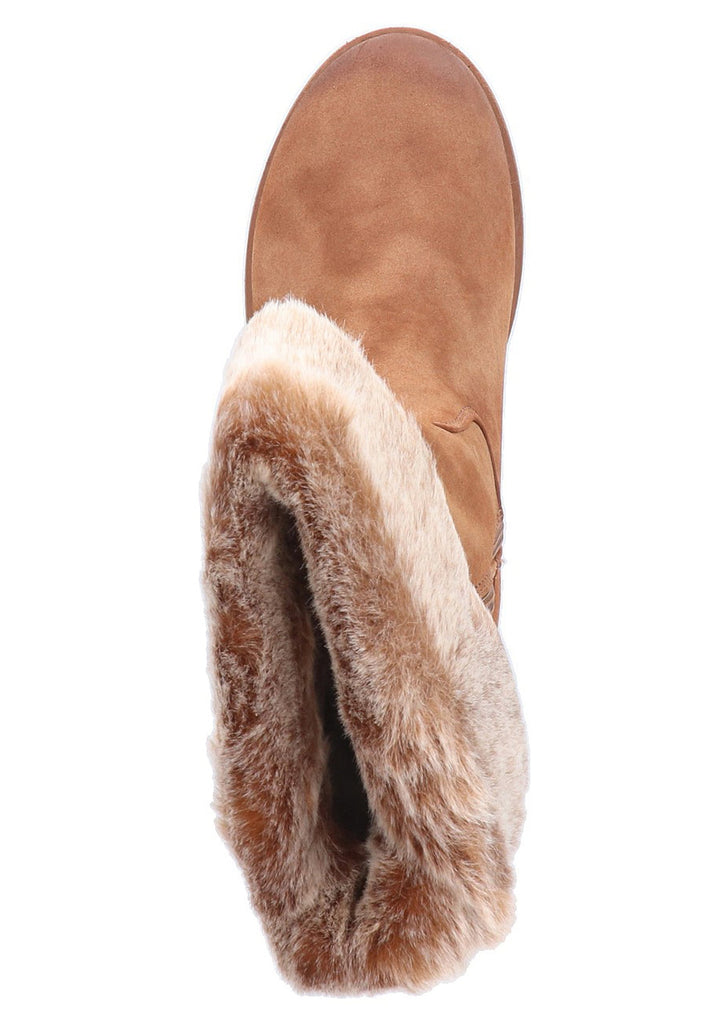 Rieker Stiefelette Lederimitat Braun