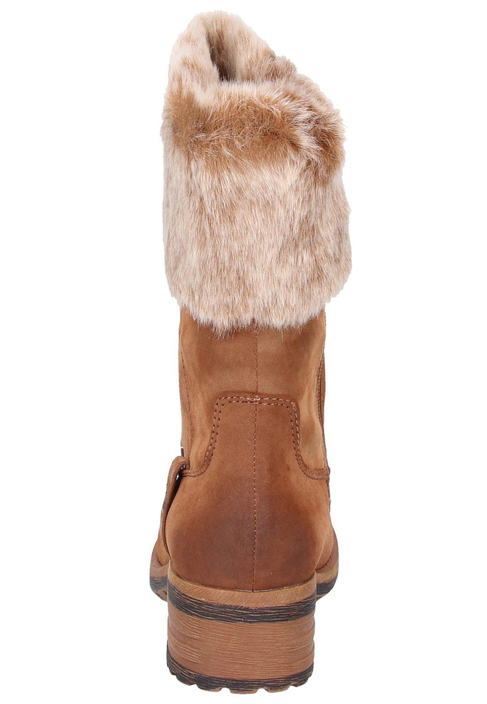 Rieker Stiefelette Lederimitat Braun