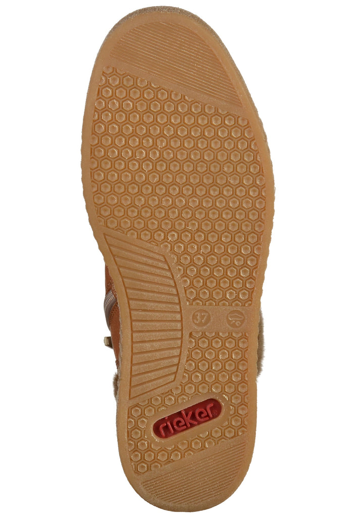 Rieker Stiefelette Lederimitat Braun