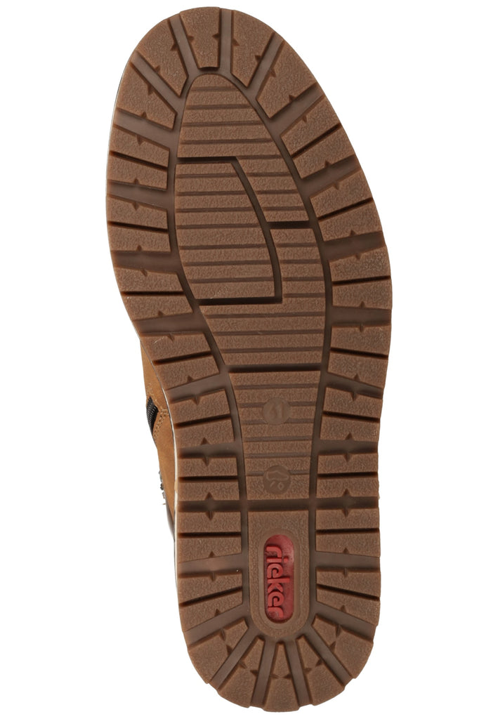 Rieker Stiefelette Lederimitat Braun Warmfutter