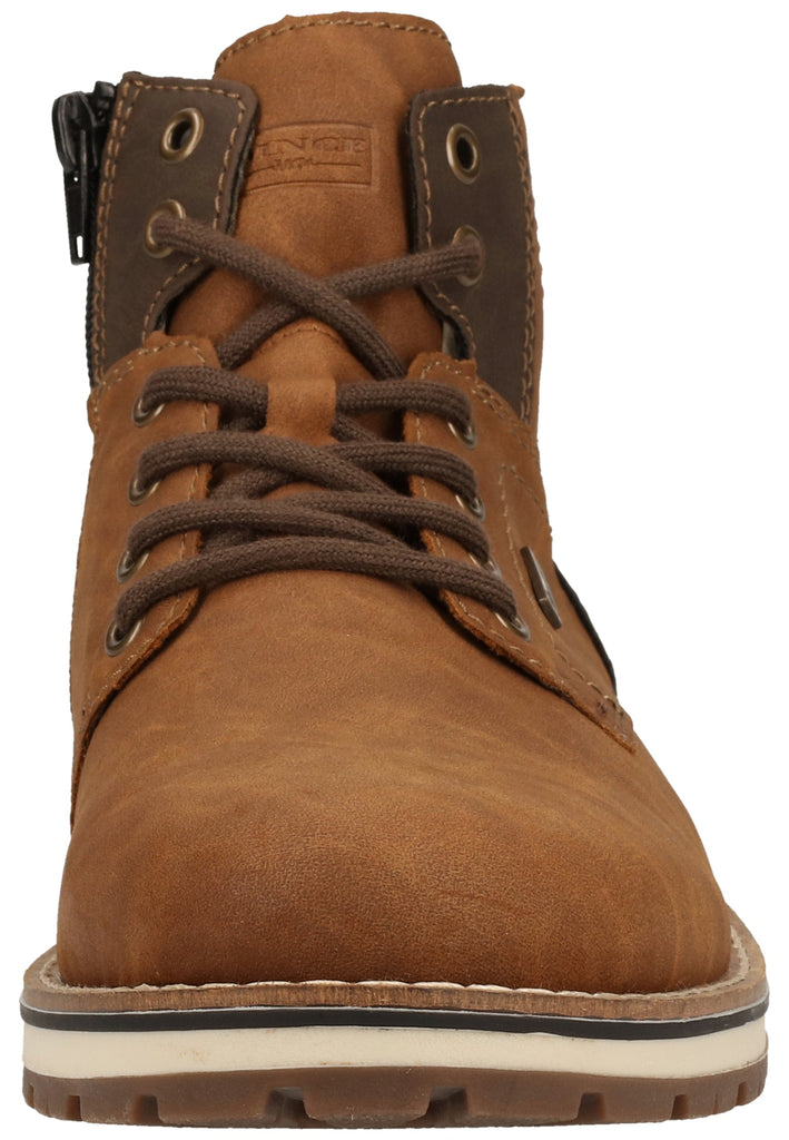 Rieker Stiefelette Lederimitat Braun Warmfutter