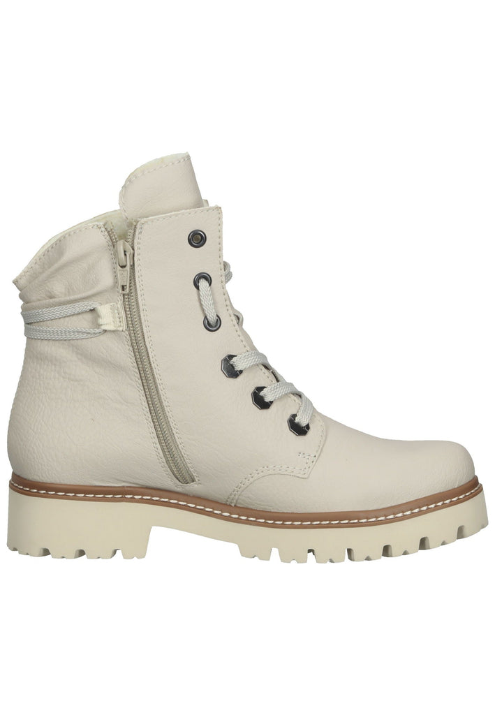 Rieker Stiefelette Lederimitat Creme Warmfutter