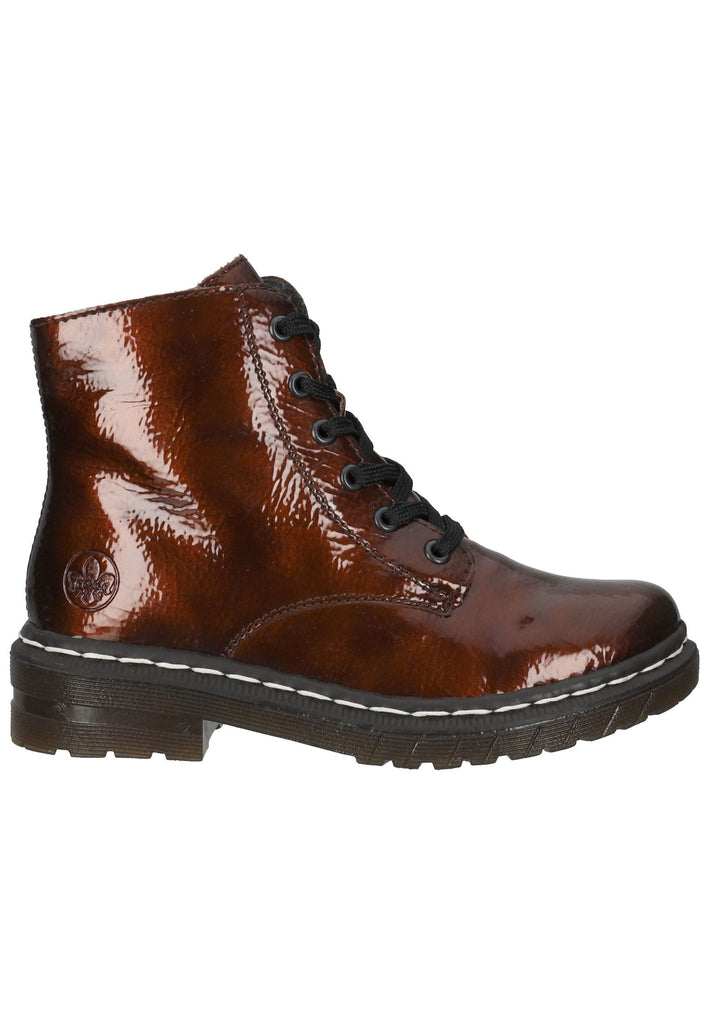 Rieker Stiefelette Lederimitat Dunkelbraun