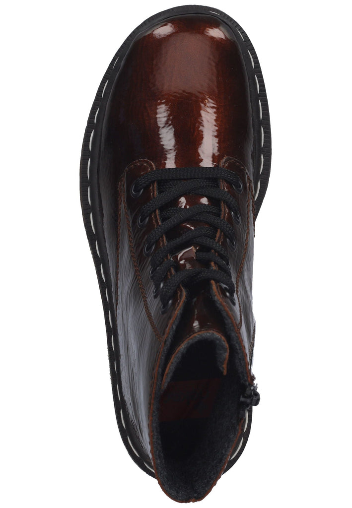 Rieker Stiefelette Lederimitat Dunkelbraun