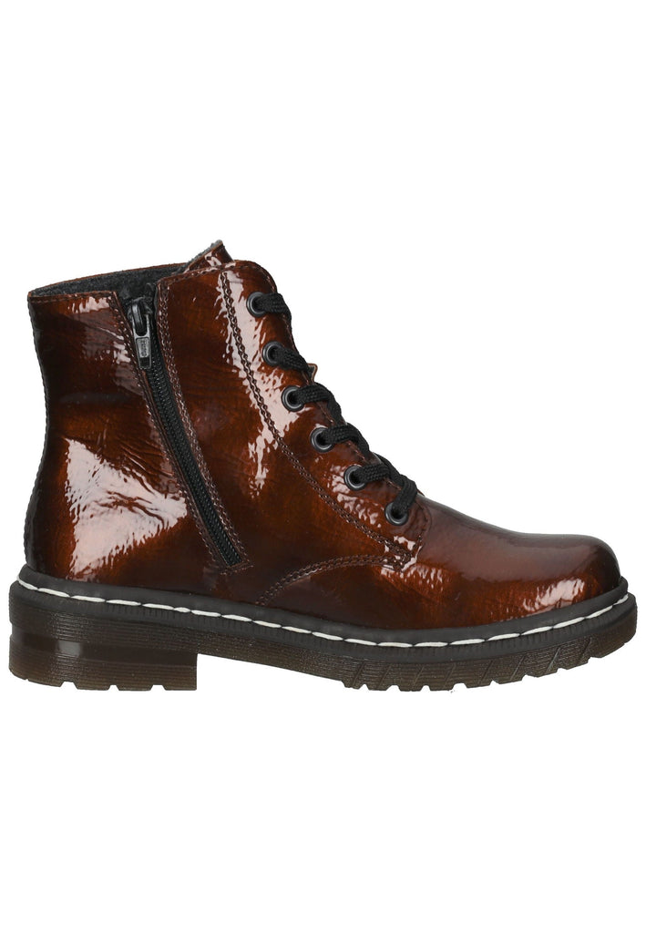 Rieker Stiefelette Lederimitat Dunkelbraun