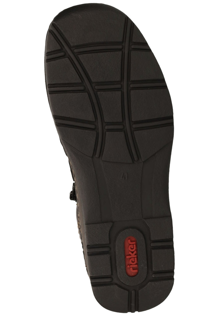 Rieker Stiefelette Lederimitat Dunkelbraun