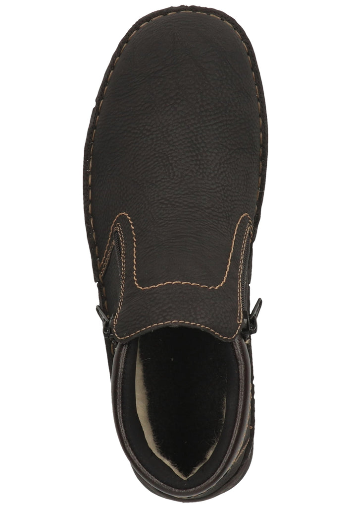 Rieker Stiefelette Lederimitat Dunkelbraun