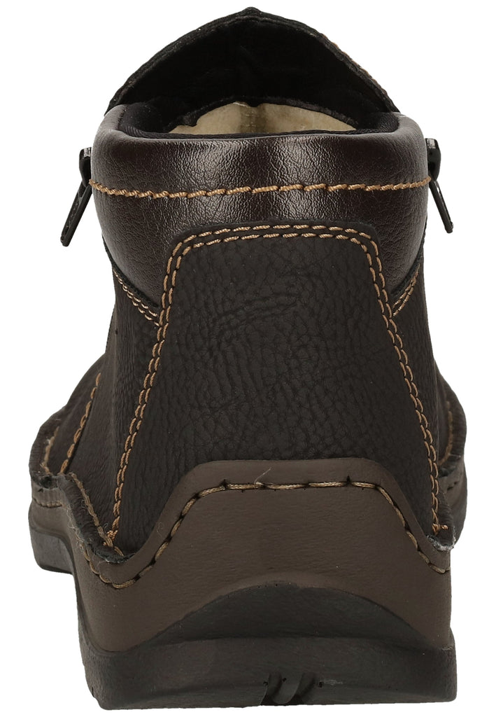 Rieker Stiefelette Lederimitat Dunkelbraun