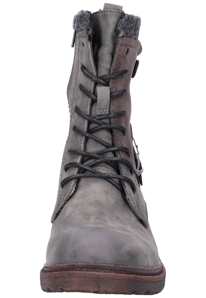 Rieker Stiefelette Lederimitat Dunkelgrau