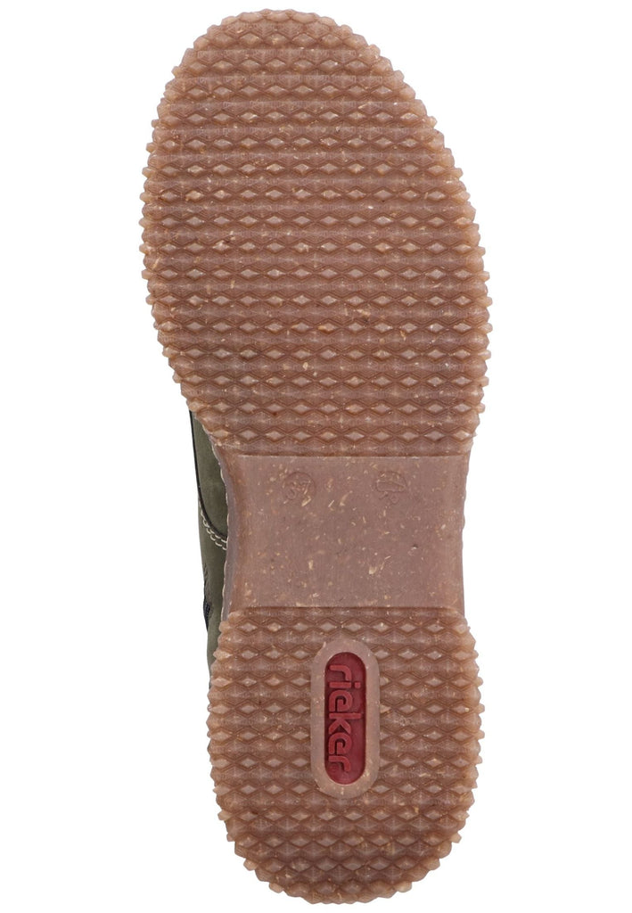 Rieker Stiefelette Lederimitat Dunkelgrün