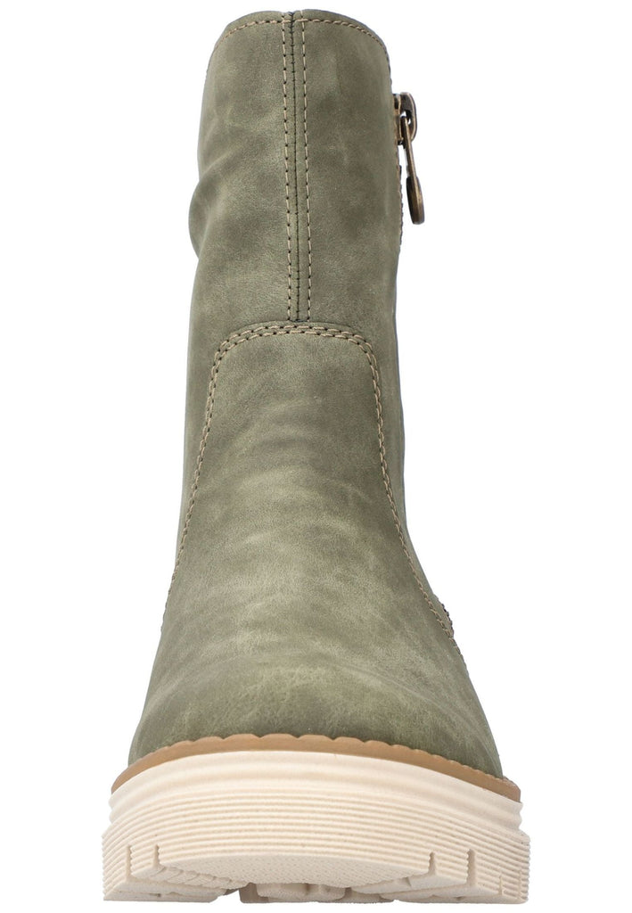 Rieker Stiefelette Lederimitat Dunkelgrün