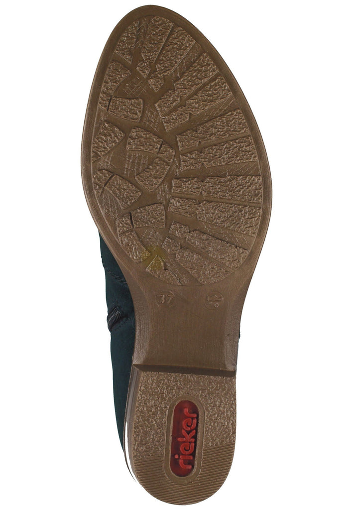 Rieker Stiefelette Lederimitat Dunkelgrün