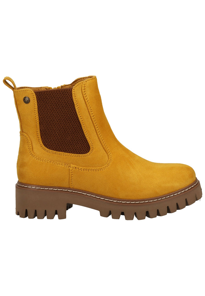 Rieker Stiefelette Lederimitat Gelb Warmfutter