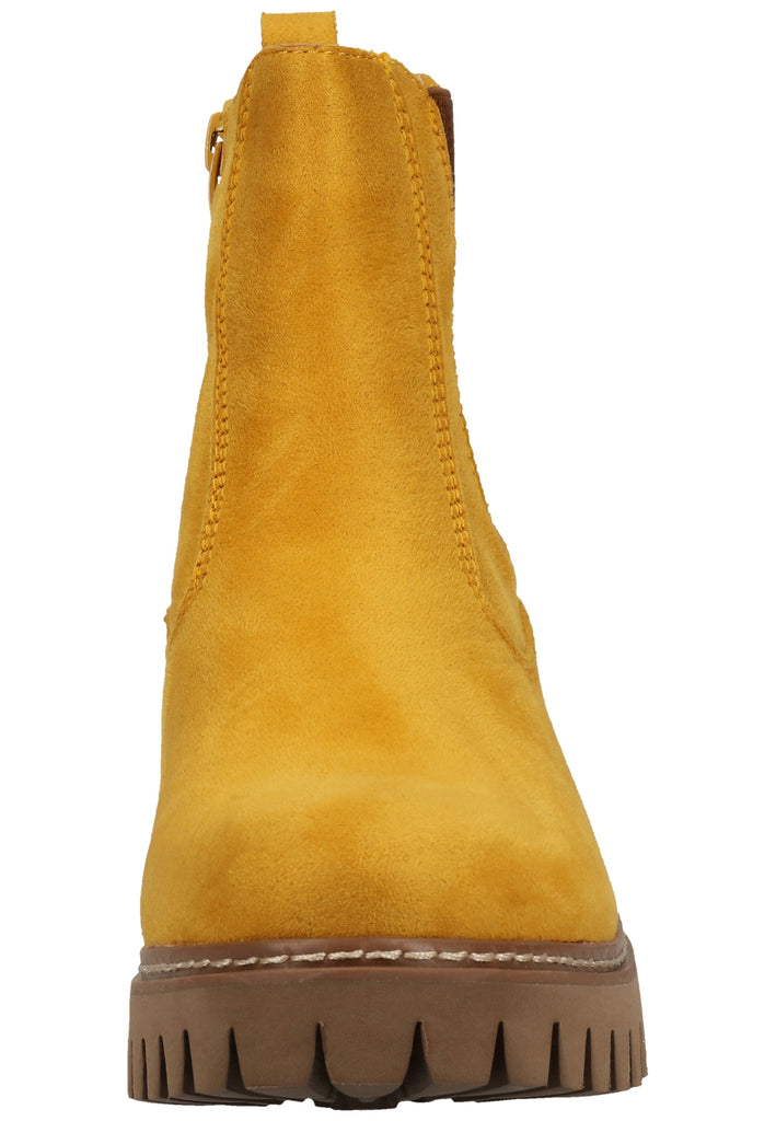 Rieker Stiefelette Lederimitat Gelb Warmfutter