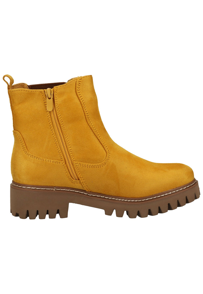 Rieker Stiefelette Lederimitat Gelb Warmfutter