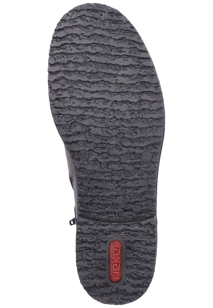 Rieker Stiefelette Lederimitat Graphit Warmfutter