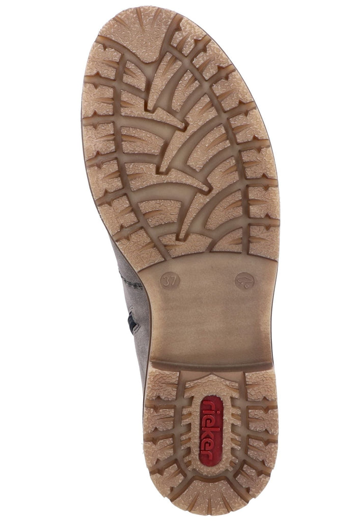 Rieker Stiefelette Lederimitat Grau