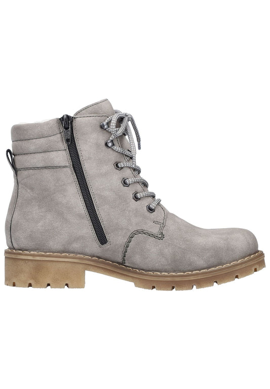 Rieker Stiefelette Lederimitat Grau