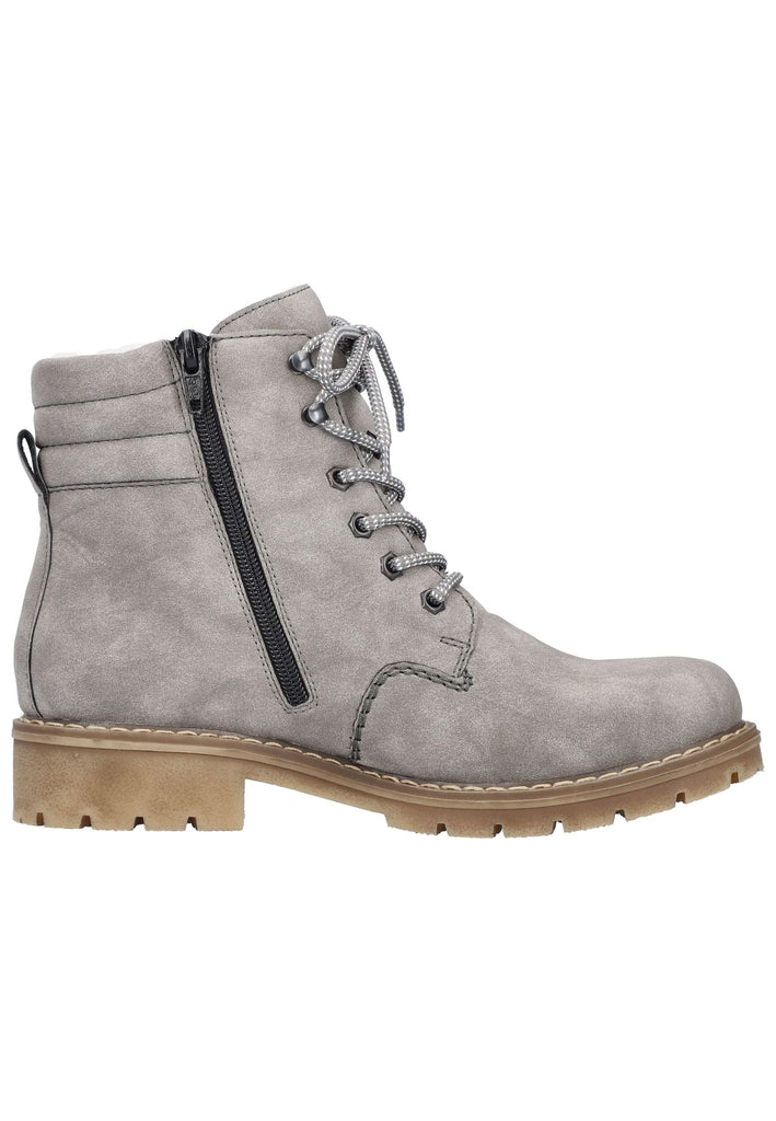 Rieker Stiefelette Lederimitat Grau