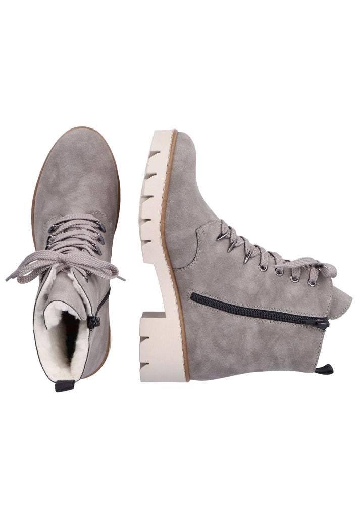 Rieker Stiefelette Lederimitat Grau