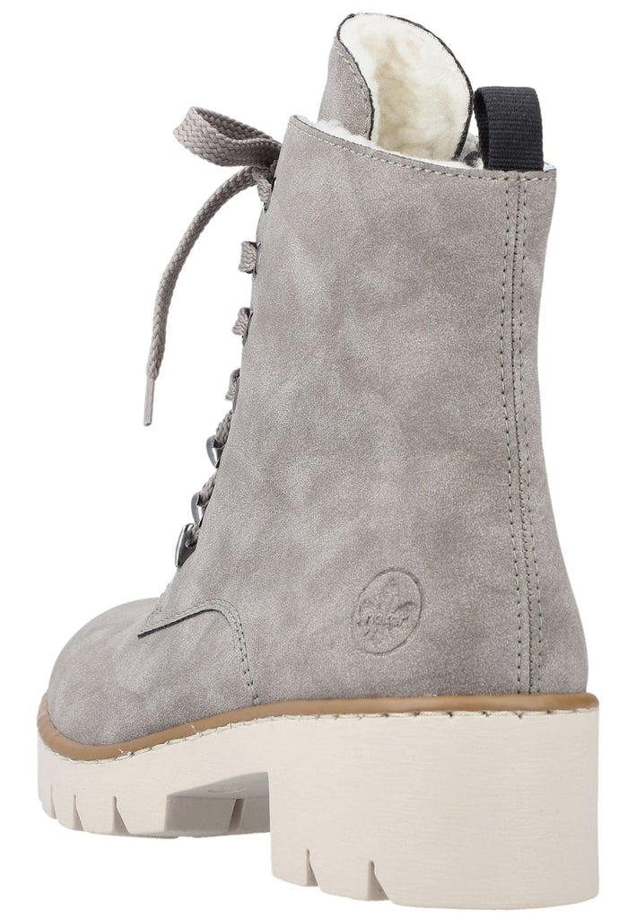 Rieker Stiefelette Lederimitat Grau