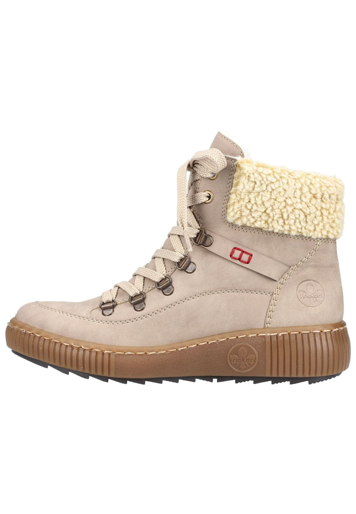 Rieker Stiefelette Lederimitat Grau