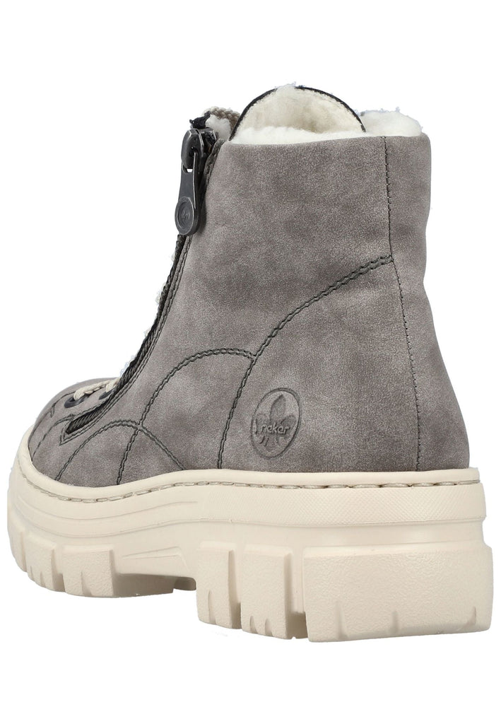 Rieker Stiefelette Lederimitat Grau