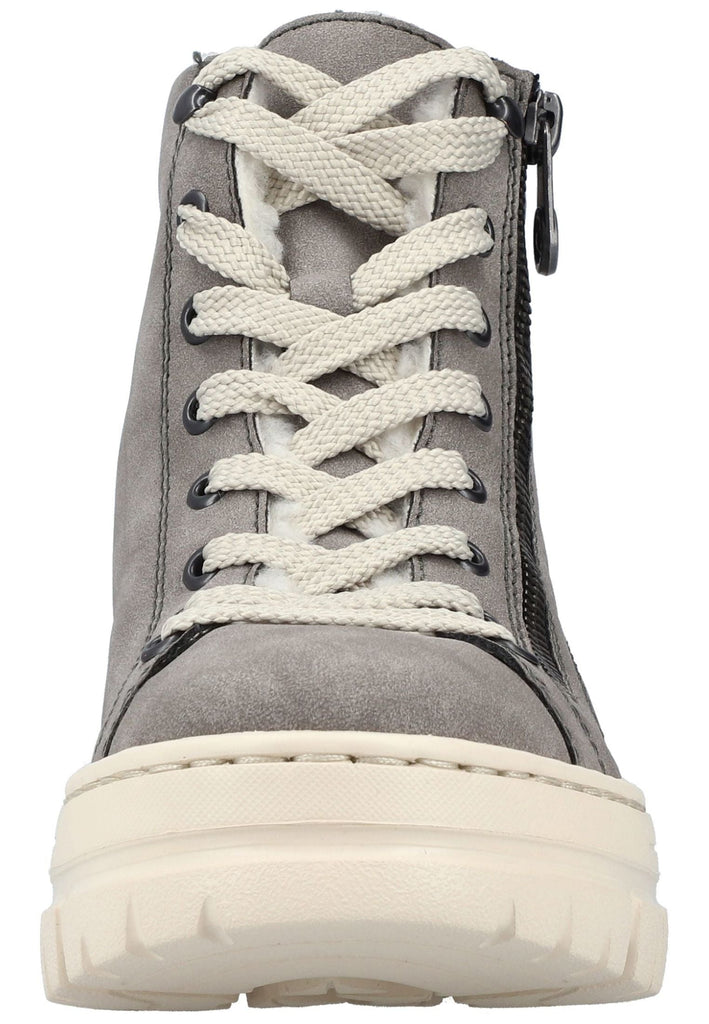 Rieker Stiefelette Lederimitat Grau