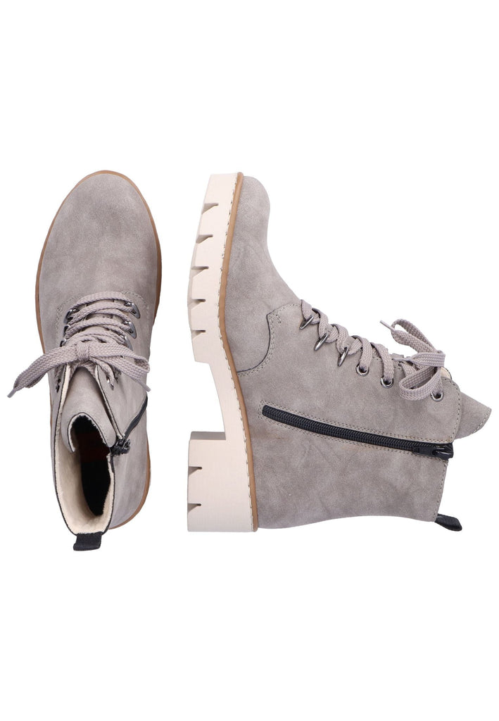 Rieker Stiefelette Lederimitat Grau