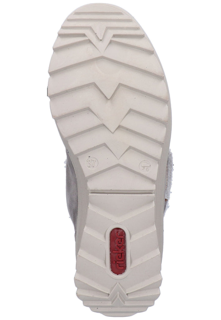 Rieker Stiefelette Lederimitat Grau