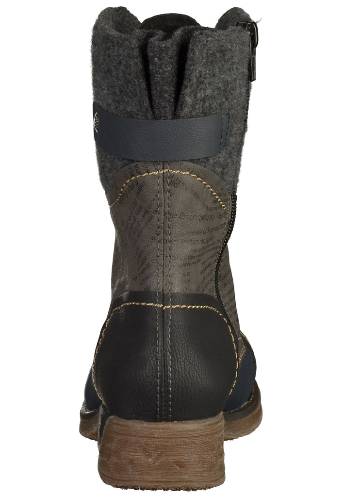 Rieker Stiefelette Lederimitat Grau