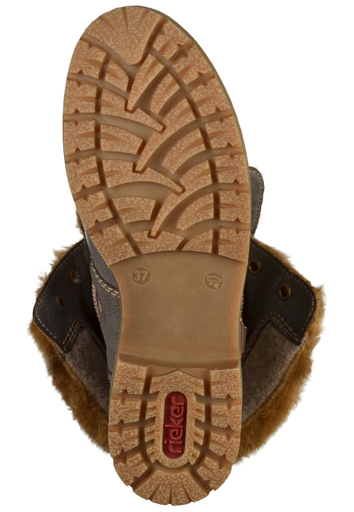 Rieker Stiefelette Lederimitat Grau